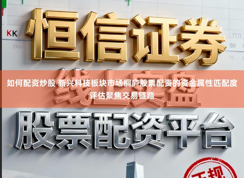 如何配资炒股 新兴科技板块市场桐庐股票配资的资金属性匹配度评估聚焦交易链路