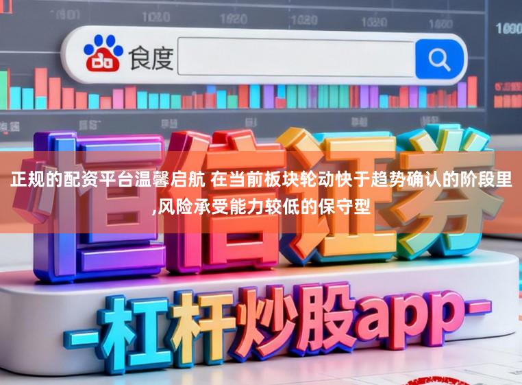 正规的配资平台温馨启航 在当前板块轮动快于趋势确认的阶段里,风险承受能力较低的保守型