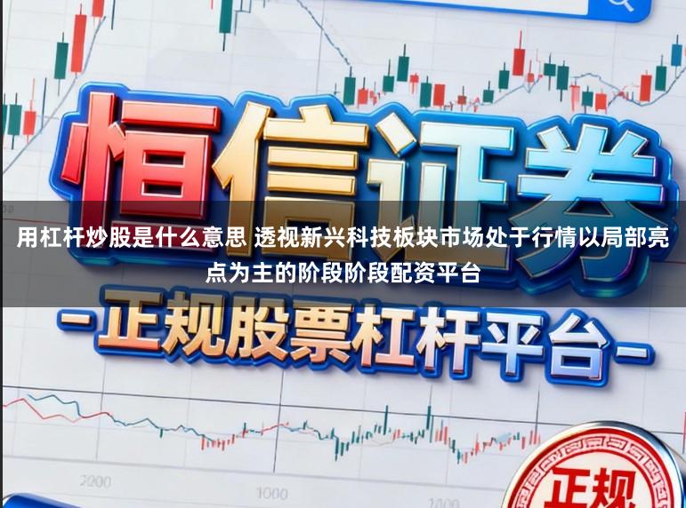 用杠杆炒股是什么意思 透视新兴科技板块市场处于行情以局部亮点为主的阶段阶段配资平台